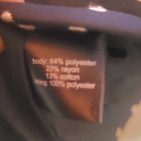 The Limited Polka Dot Navy Blue & White Single Button Blazer Size Small - Picture 5 of 5